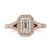 1.72ct Emerald Cut Diamond Engagement Ring