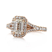 1.72ct Emerald Cut Diamond Engagement Ring