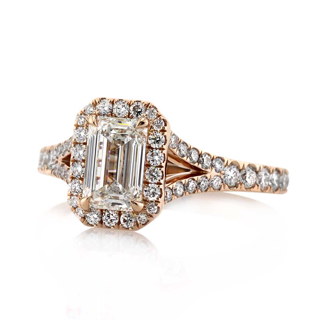 1.72ct Emerald Cut Diamond Engagement Ring