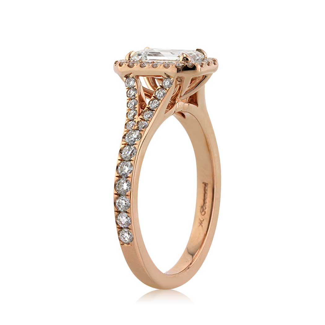 1.72ct Emerald Cut Diamond Engagement Ring