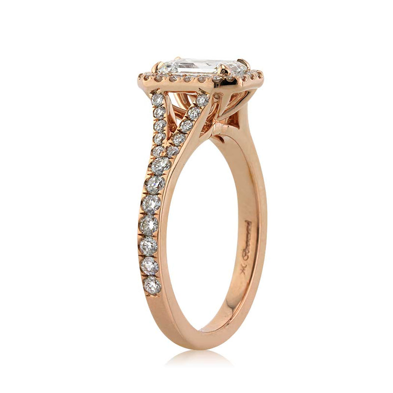 1.72ct Emerald Cut Diamond Engagement Ring