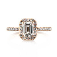 1.51ct Emerald Cut Diamond Engagement Ring
