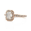 1.51ct Emerald Cut Diamond Engagement Ring