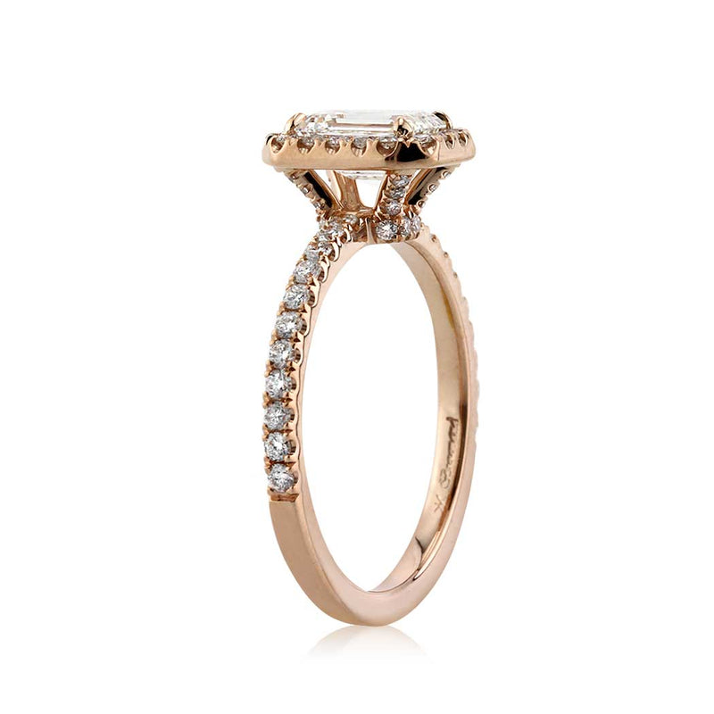 1.51ct Emerald Cut Diamond Engagement Ring