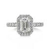 2.87ct Emerald Cut Diamond Engagement Ring