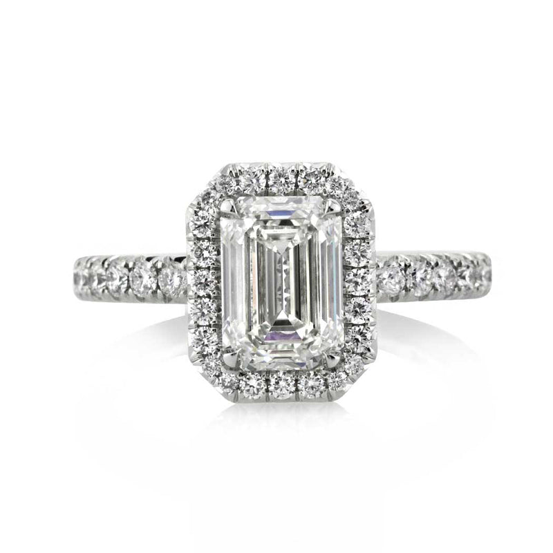 2.87ct Emerald Cut Diamond Engagement Ring