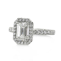 2.87ct Emerald Cut Diamond Engagement Ring