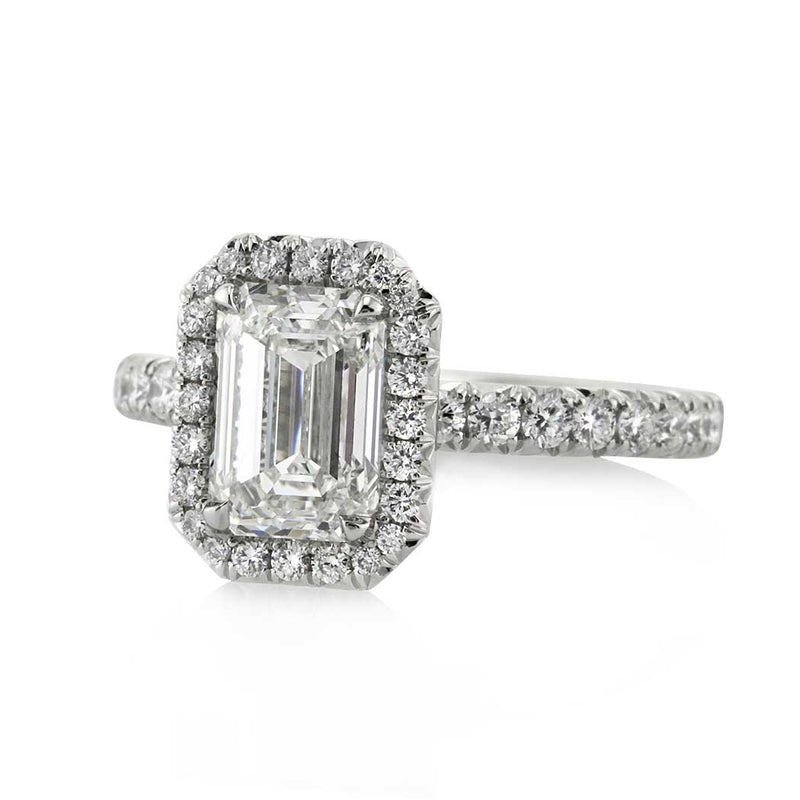 2.87ct Emerald Cut Diamond Engagement Ring