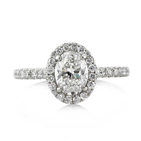 1.60ct Oval Cut Diamond Engagement Ring