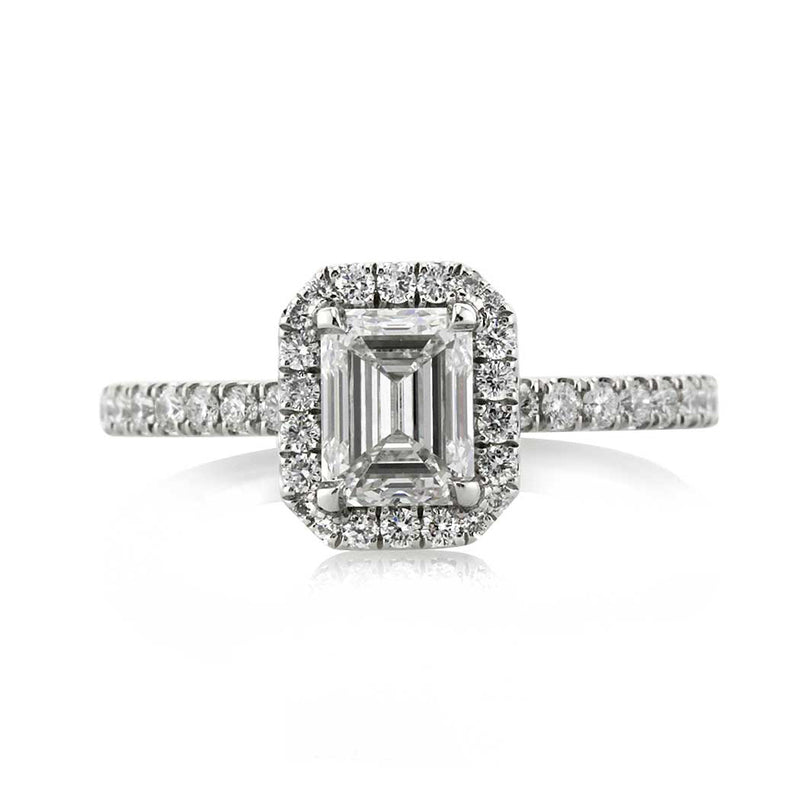 1.57ct Emerald Cut Diamond Engagement Ring