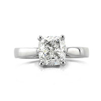 2.50ct Cushion Cut Diamond Solitaire Engagement Ring