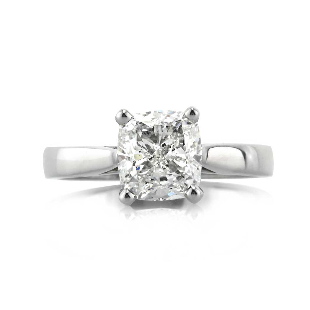 2.50ct Cushion Cut Diamond Solitaire Engagement Ring