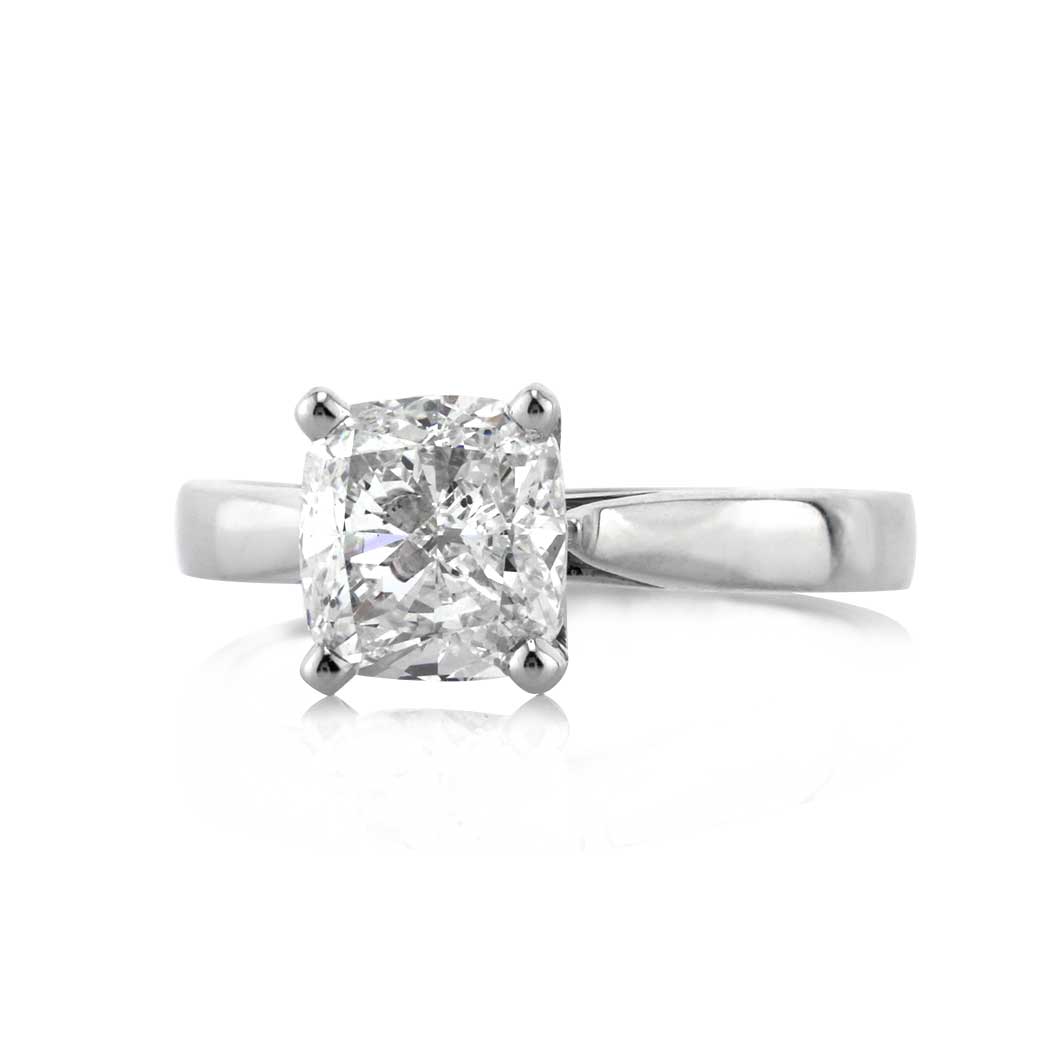 2.50ct Cushion Cut Diamond Solitaire Engagement Ring