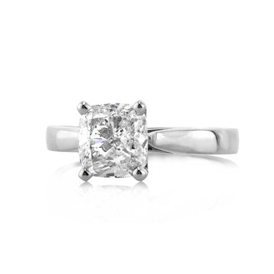 2.50ct Cushion Cut Diamond Solitaire Engagement Ring