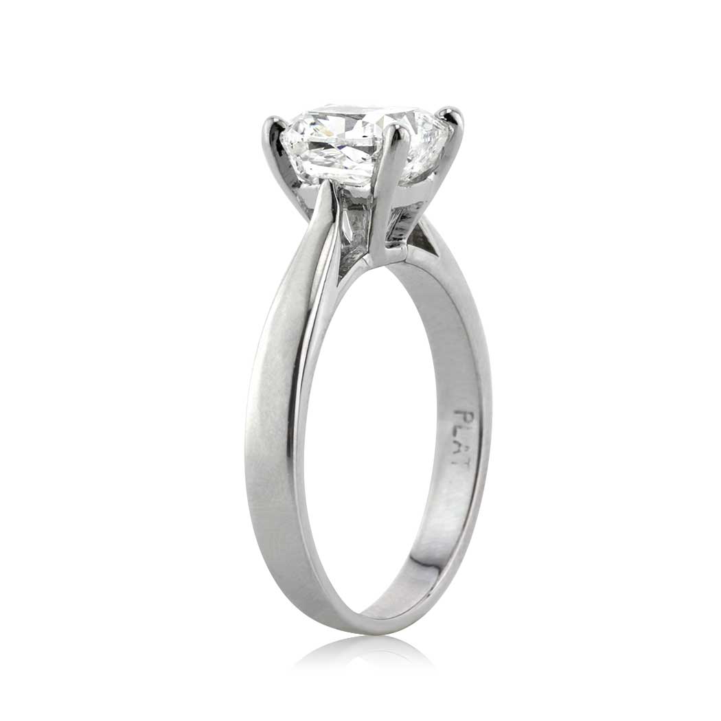 2.50ct Cushion Cut Diamond Solitaire Engagement Ring