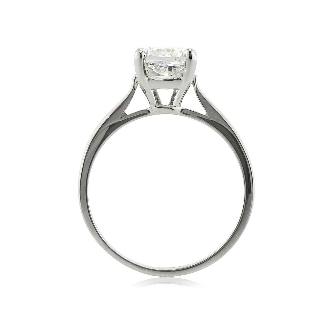2.50ct Cushion Cut Diamond Solitaire Engagement Ring