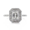 1.57ct Emerald Cut Diamond Engagement Ring