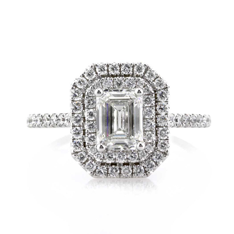 1.57ct Emerald Cut Diamond Engagement Ring