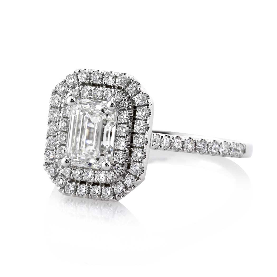 1.57ct Emerald Cut Diamond Engagement Ring