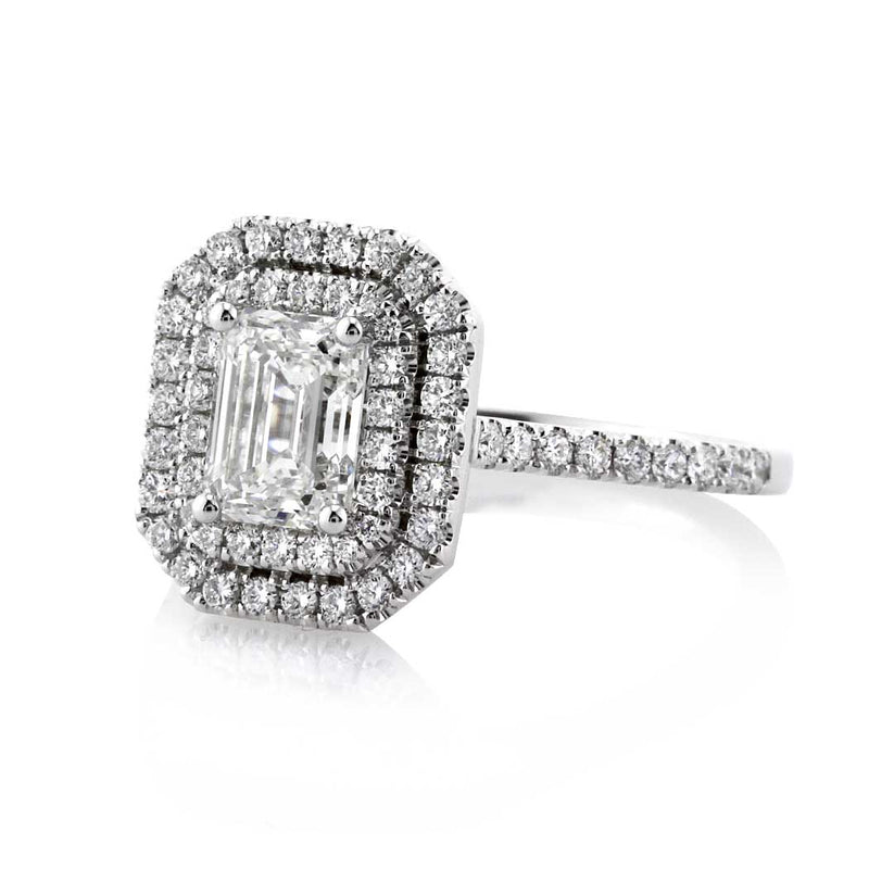 1.57ct Emerald Cut Diamond Engagement Ring