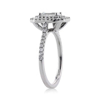 1.57ct Emerald Cut Diamond Engagement Ring