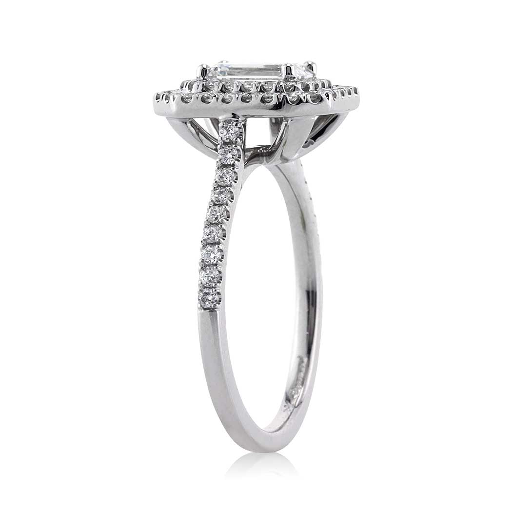 1.57ct Emerald Cut Diamond Engagement Ring