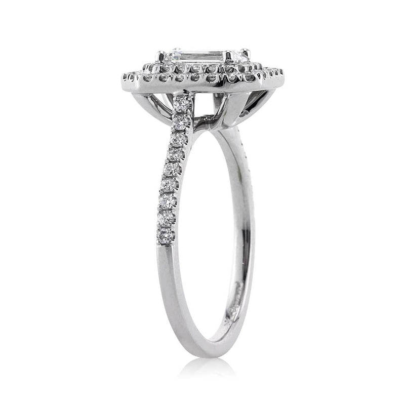 1.57ct Emerald Cut Diamond Engagement Ring