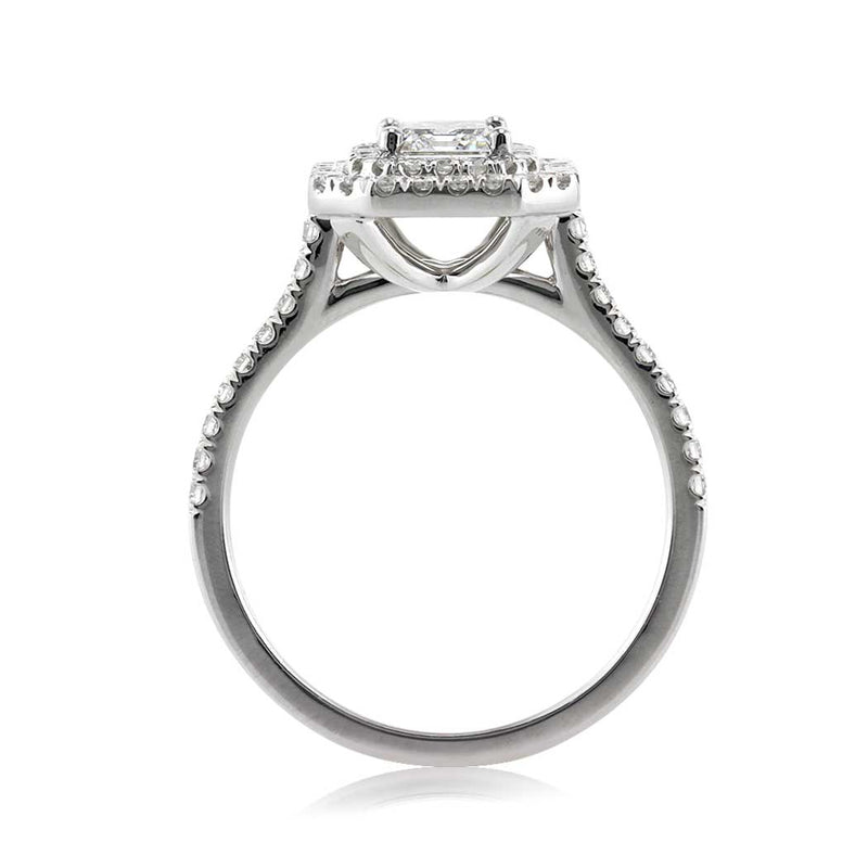1.57ct Emerald Cut Diamond Engagement Ring