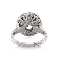 2.77ct Old Mine Cut Diamond Engagement Ring