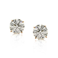 4.45ct Round Brilliant Cut Diamond Stud Earrings