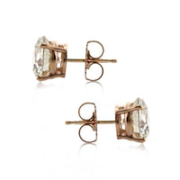 4.45ct Round Brilliant Cut Diamond Stud Earrings
