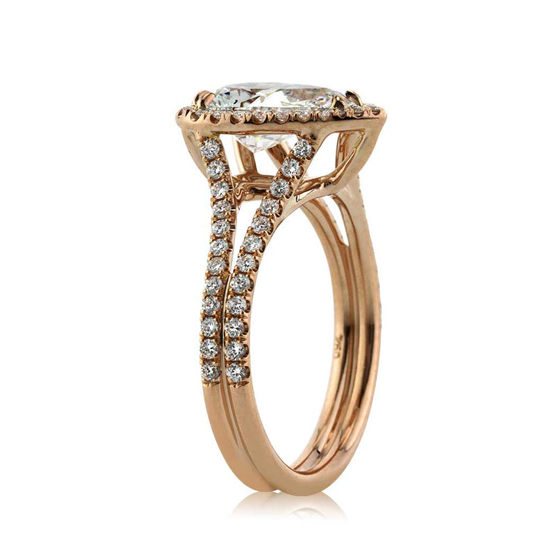 2.43ct Pear Shaped Diamond Engagement Ring