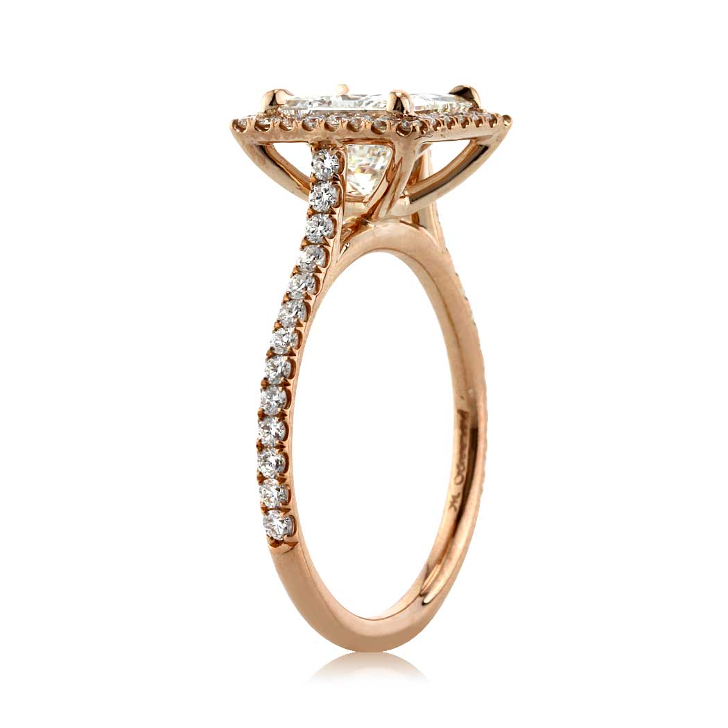 2.64ct Princess Cut Diamond Engagement Ring