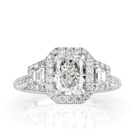 2.50ct Radiant Cut Diamond Engagement Ring