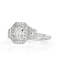 2.50ct Radiant Cut Diamond Engagement Ring