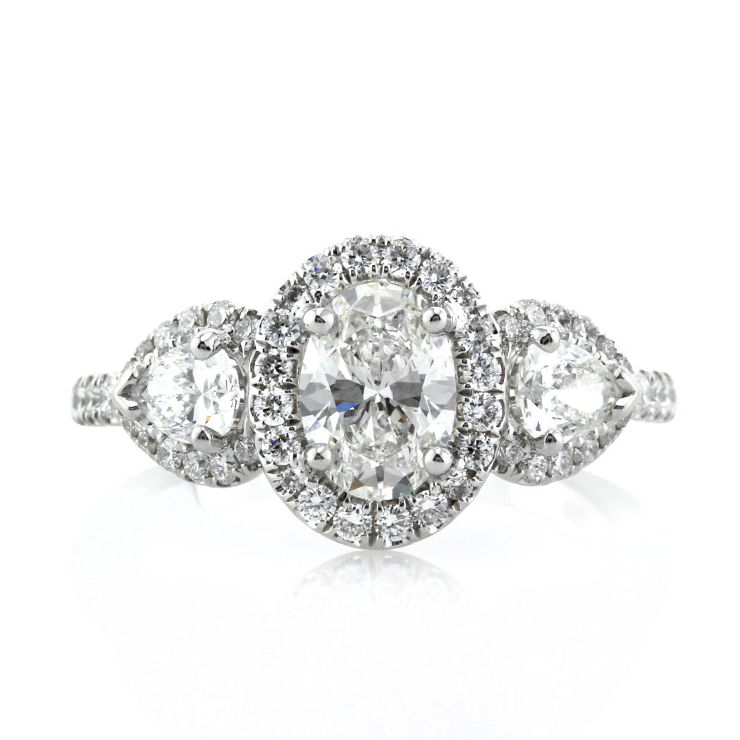 1.67ct Oval Cut Diamond Engagement Ring