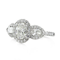 1.67ct Oval Cut Diamond Engagement Ring