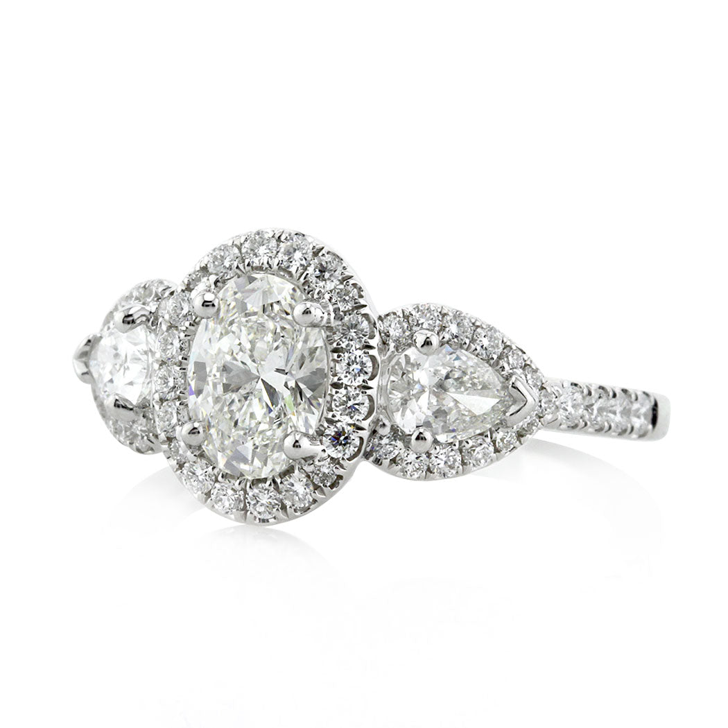 1.67ct Oval Cut Diamond Engagement Ring