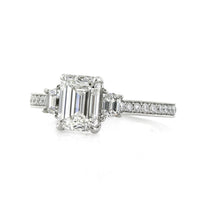 2.35ct Emerald Cut Diamond Engagement Ring