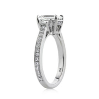 2.35ct Emerald Cut Diamond Engagement Ring