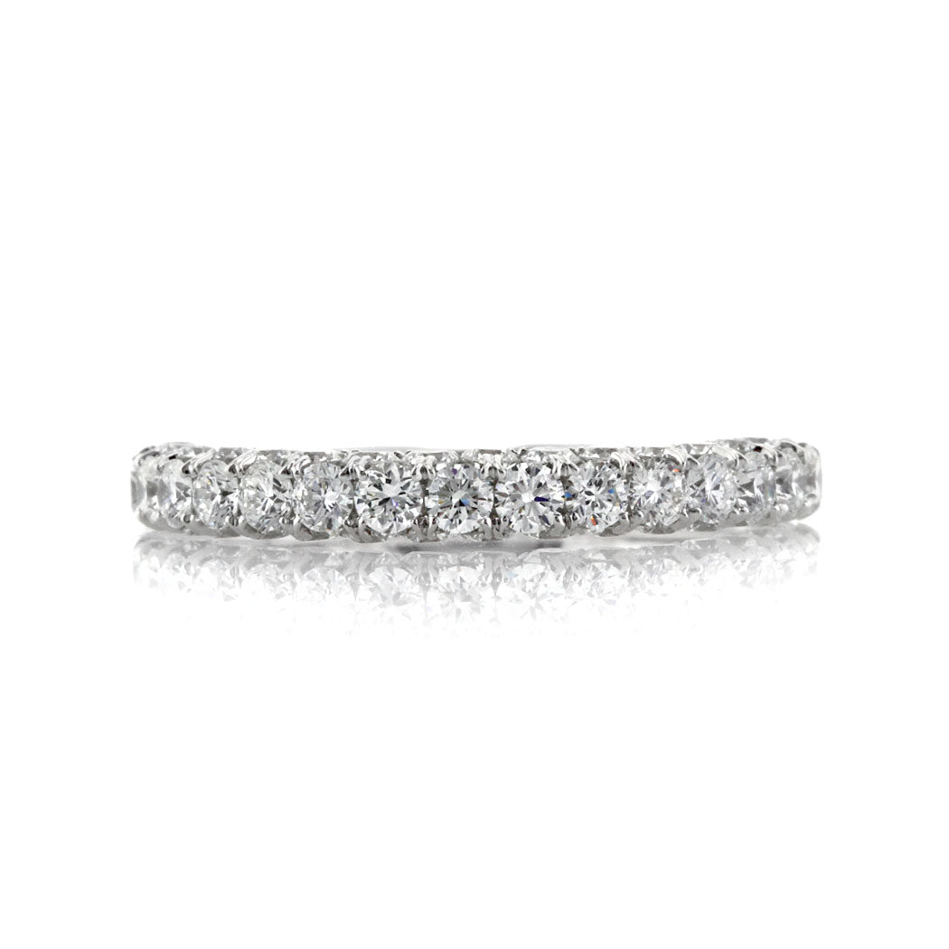 1.50ct Round Brilliant Cut Diamond Wedding Band in 18k White Gold