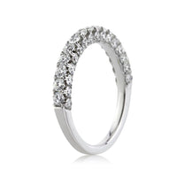 1.50ct Round Brilliant Cut Diamond Wedding Band in 18k White Gold