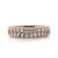 5.00ct Round Brilliant Cut Diamond Three-Sided Eternity Band