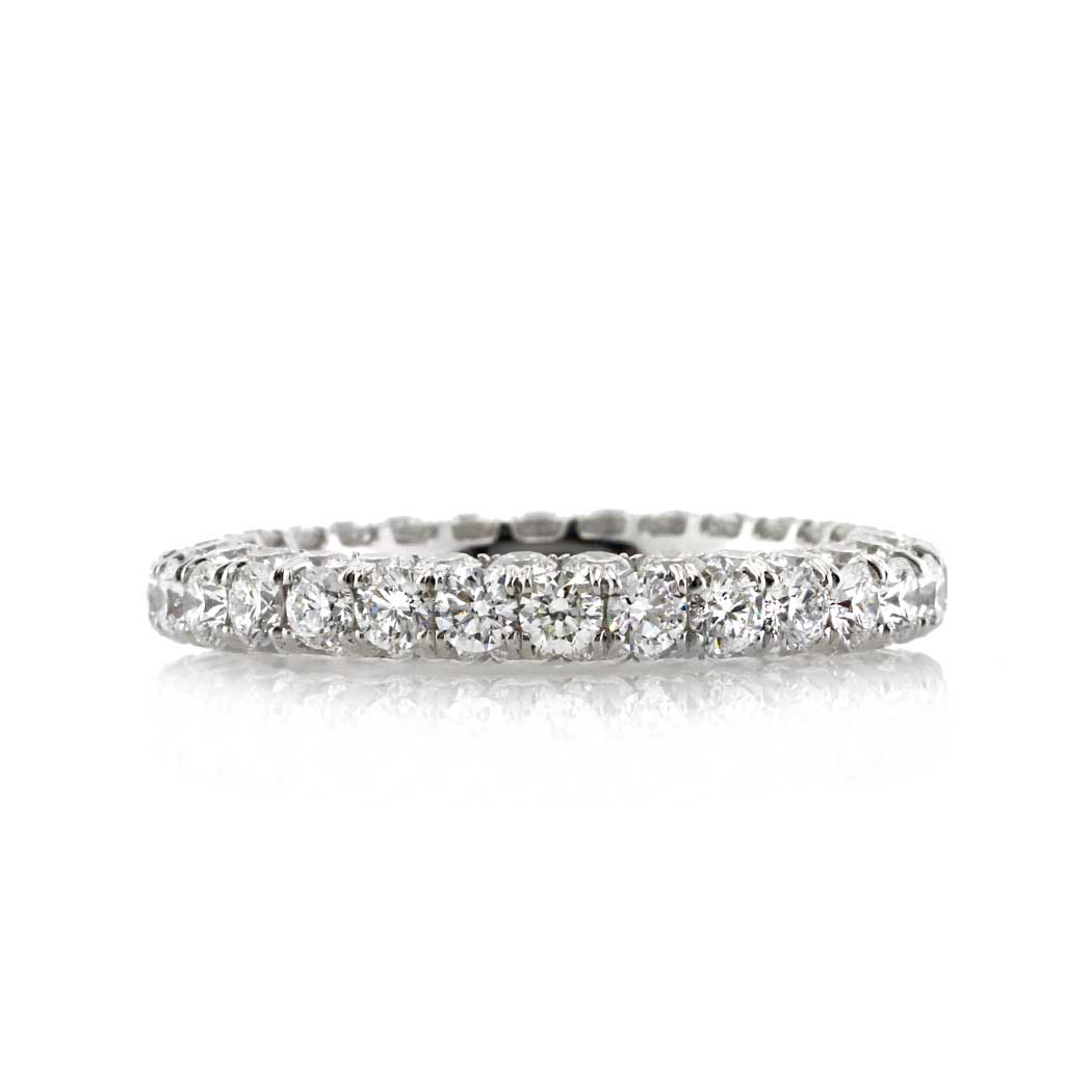 3.25ct Round Brilliant Cut Diamond Three-Sided Eternity Band