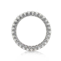 3.25ct Round Brilliant Cut Diamond Three-Sided Eternity Band