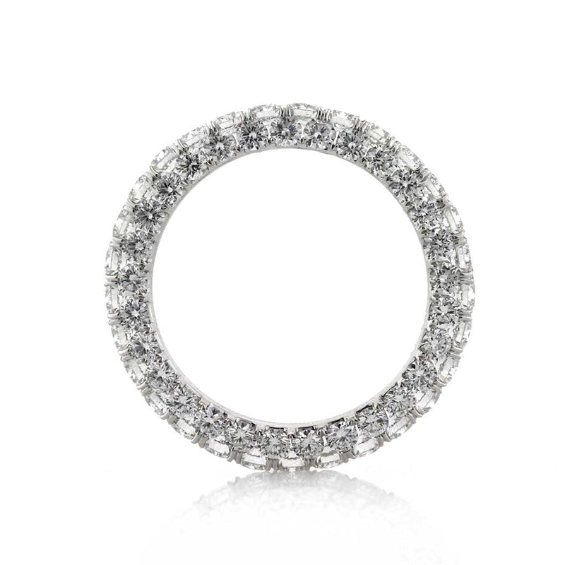3.25ct Round Brilliant Cut Diamond Three-Sided Eternity Band