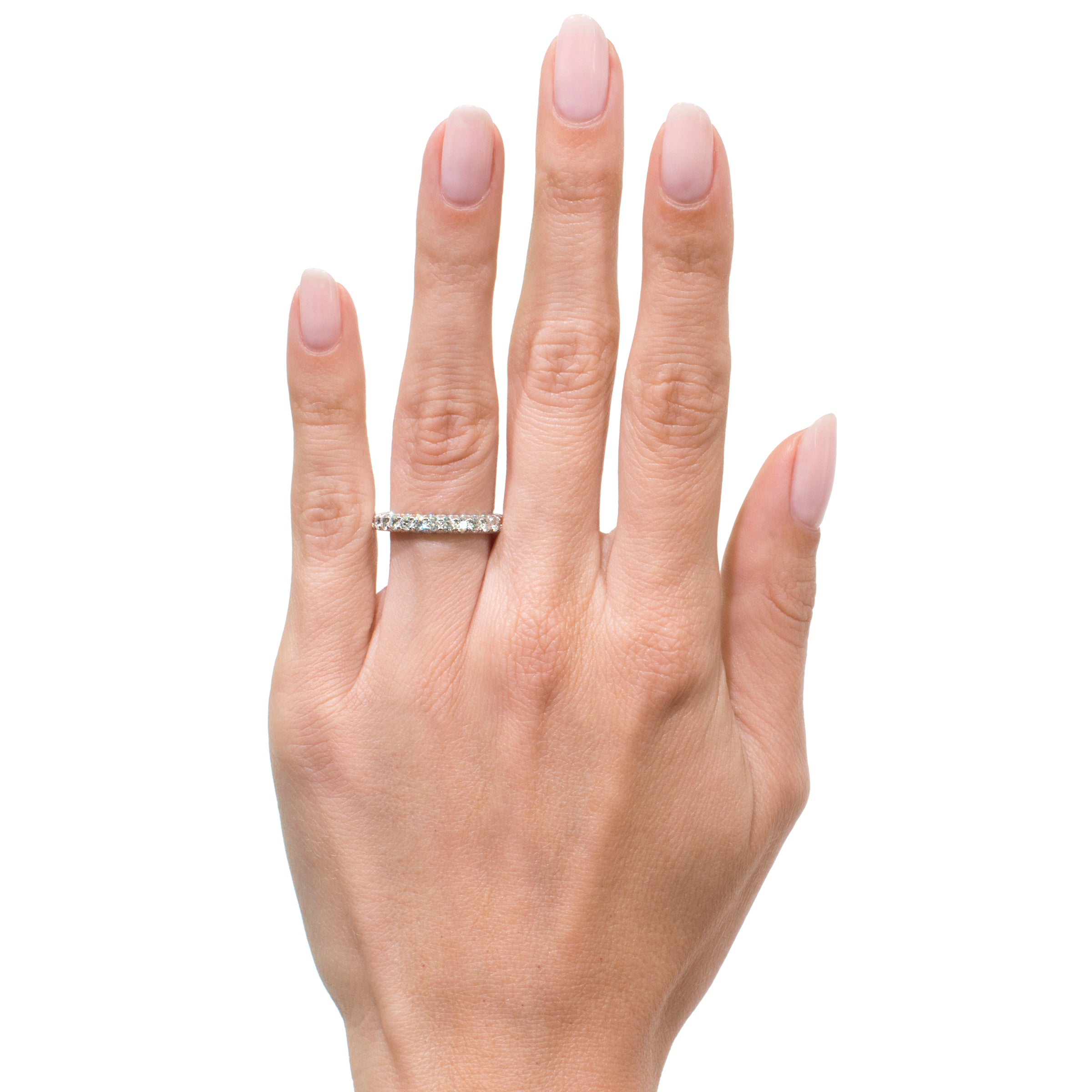 3.25ct Round Brilliant Cut Diamond Three-Sided Eternity Band