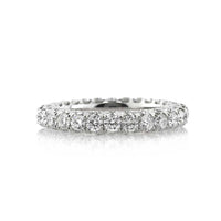 4.00ct Round Brilliant Cut Diamond Three-Sided Eternity Band
