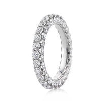 4.00ct Round Brilliant Cut Diamond Three-Sided Eternity Band