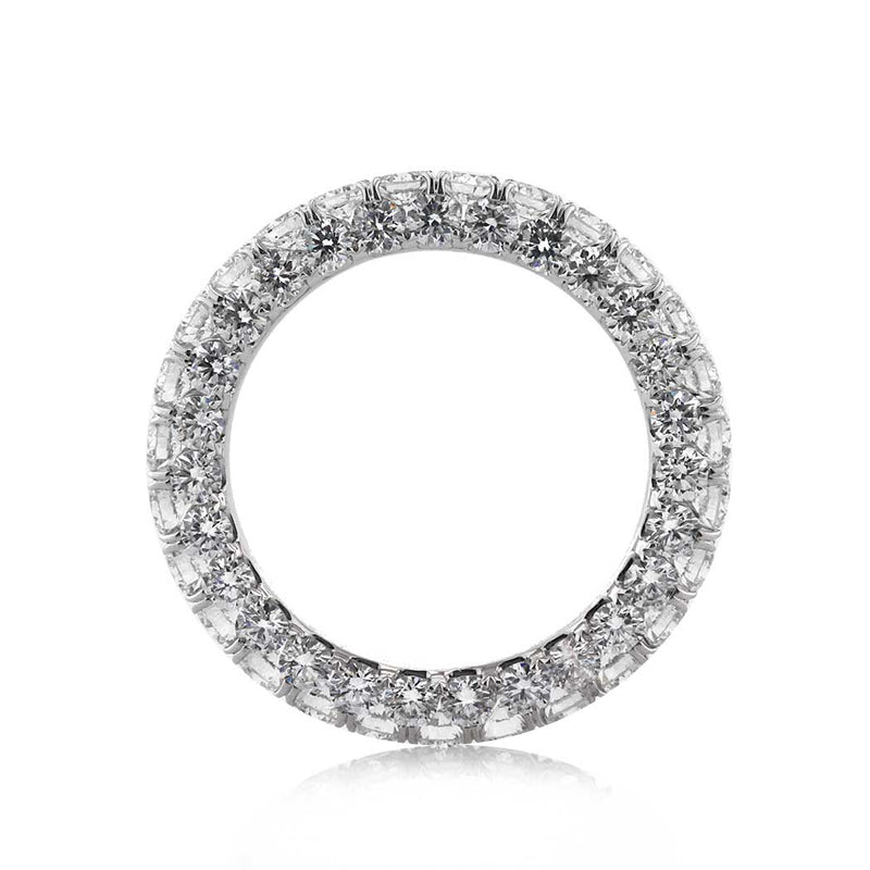 4.00ct Round Brilliant Cut Diamond Three-Sided Eternity Band